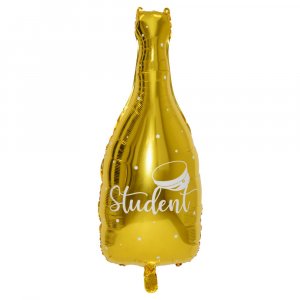 Folieballong - Champagneflaske - Student Folieballong - Champagneflaske - Student