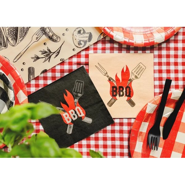 Servietter - BBQ - 33x33 cm - 20-pakning Servietter - BBQ - 33x33 cm - 20-pakning