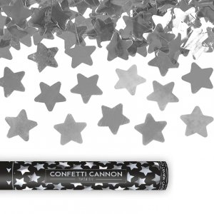 Konfettikanon - 40 cm - Sølvstjerner Konfettikanon - 40 cm - Sølvstjerner