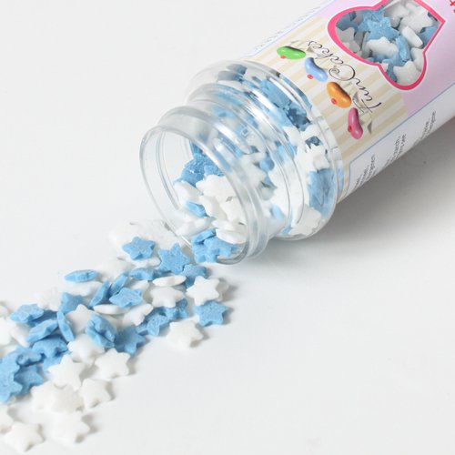 Strssel - Stjerner - Bl/Hvit