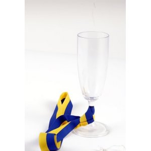 Champagneglass med bånd - Gjennomsiktig Champagneglass med bånd - Gjennomsiktig