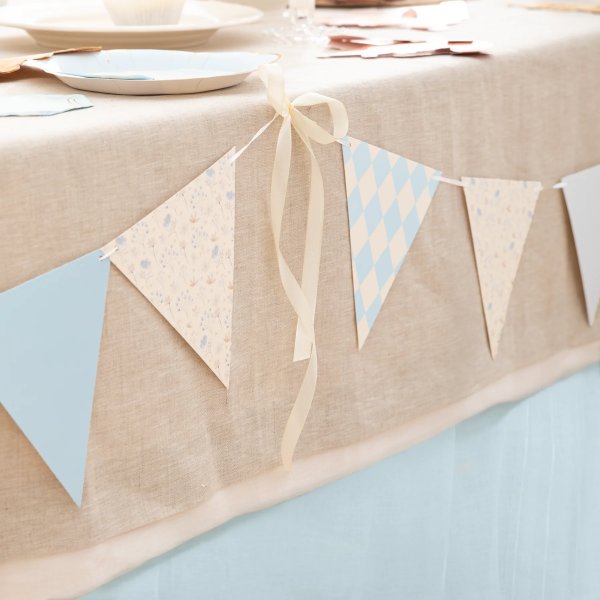 Girlander - Trekanter - Lysebl�/Gull