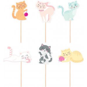 Kakespenner - Pastellkatter - 6 stk