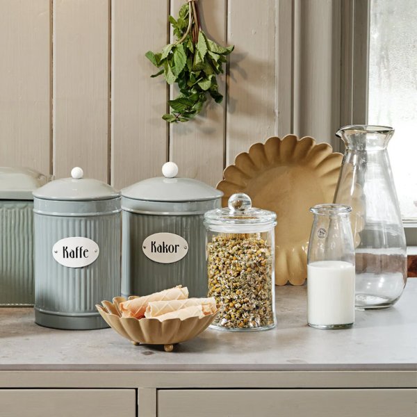 Glasskrukke - Enkel med lokk - Medium Glasskrukke - Enkel med lokk - Medium