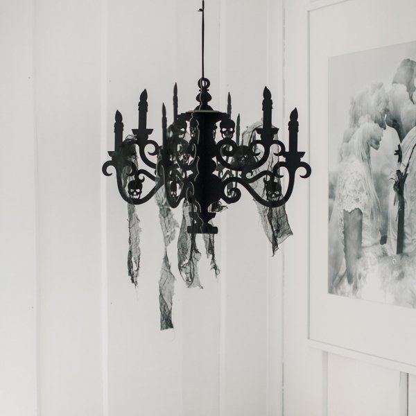 Lysekrone - Med stoff - 57,5 cm Lysekrone - Med stoff - 57,5 cm