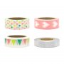 Washi-tape - 4-pakning - Festmiks