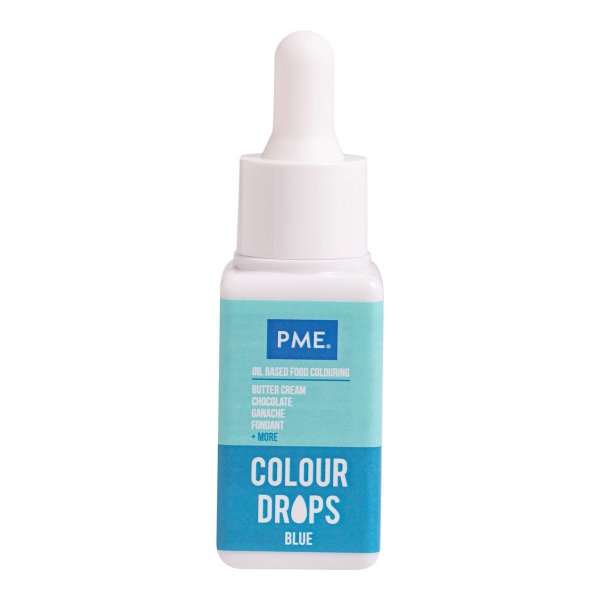 PME Fargedr�per - Oljebasert konditorfarge - Bl� - 20 ml