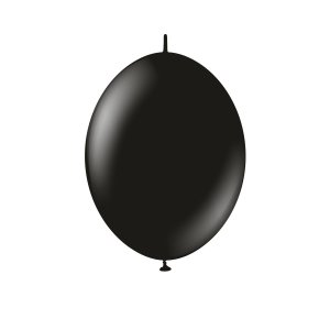 Lateksballonger - K-Link - Svart - 30 cm - 50-pakning