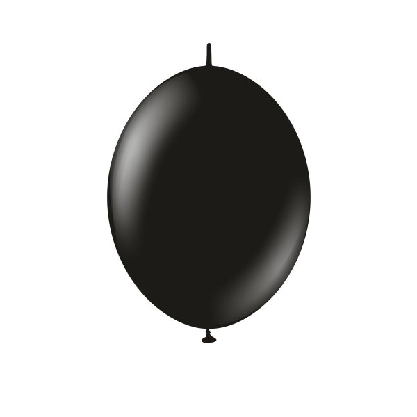 Lateksballonger - K-Link - Svart - 30 cm - 50-pakning Lateksballonger - K-Link - Svart - 30 cm - 50-pakning