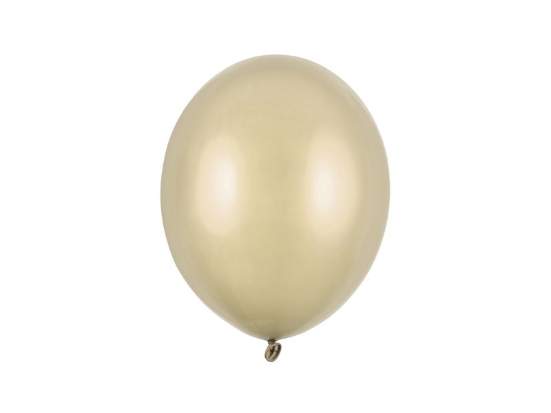 Ballonger – Metallisk kald gull – 27 cm – 50-pakning – Metallisk, Ensfargede ballonger, Ballonger