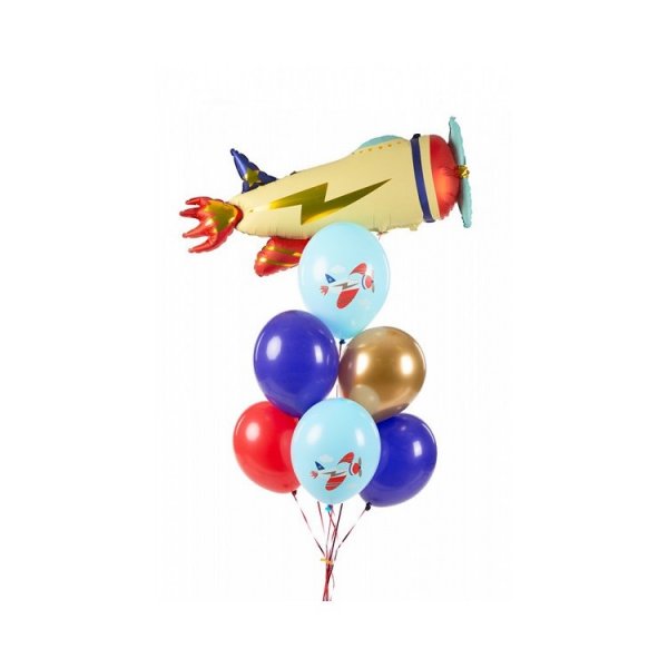 Ballongbukett - Fly - 6 stk