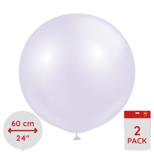Ballonger ensfarget - Premium 60 cm - Aura Lavendel T�ke - 2-pakning