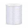 Satengbnd - 25 m - Hvit - Bredde: 100 mm