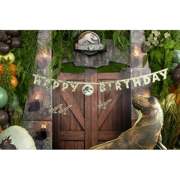 Gratulerer med dagen-banner Jurassic World - Mix