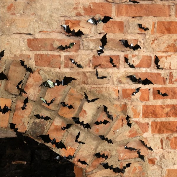 Veggdekorasjon - Flaggermus - 60 stk Veggdekorasjon - Flaggermus - 60 stk