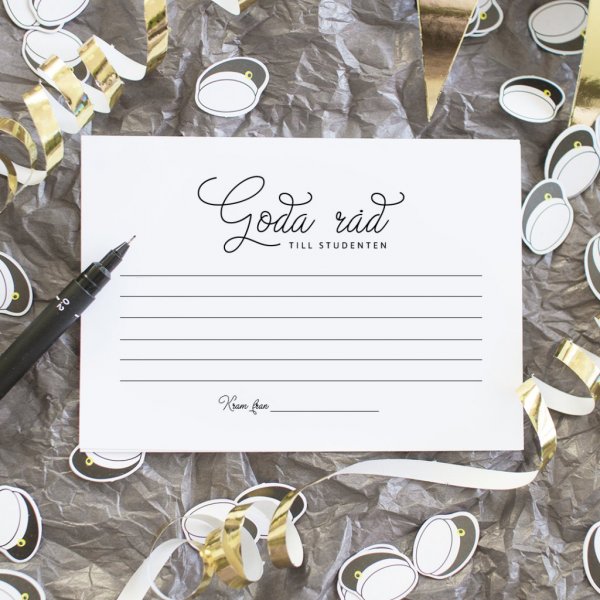 Rådskort - Gode råd for studenter - 8-pakning Rådskort - Gode råd for studenter - 8-pakning
