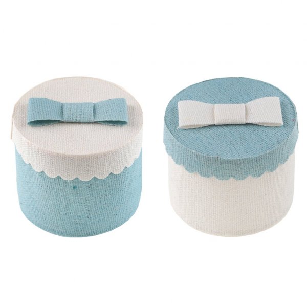 Runde esker - 4-pakning - Blå Runde esker - 4-pakning - Blå