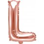 Bokstavballonger - Rosgull - 35 cm - Bokstav: L