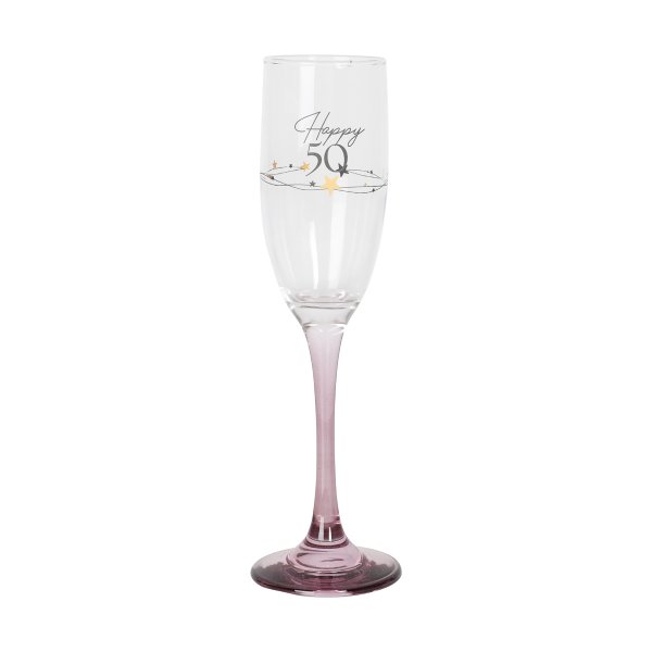 Champagneglass - Happy 50 Champagneglass - Happy 50