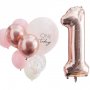 Ballongbukett - One today - Rosa/Roségull Ballongbukett - One today - Rosa/Roségull