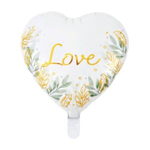 Folieballong - Kjærlighet - Gull/Natur - 45 cm Folieballong - Kjærlighet - Gull/Natur - 45 cm