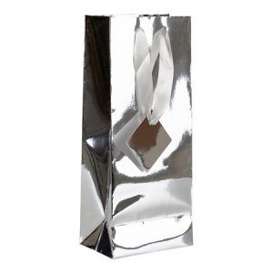 Gavepose - Flaske - Slv metallic