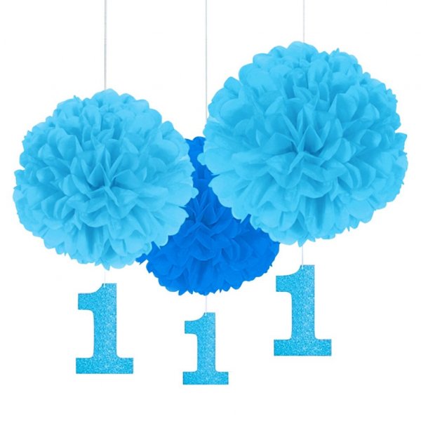 Pomponer - Bl - 1-rsdag - 3-pakning