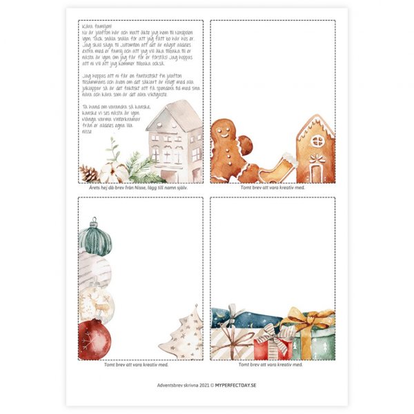 Ferdige julebokstaver - Advent