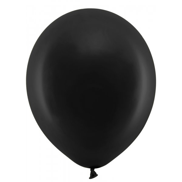 Pastellballonger - Standard 30 cm - Svart