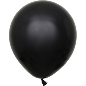 Ballonger ensfarget - Premium 30 cm - Svart