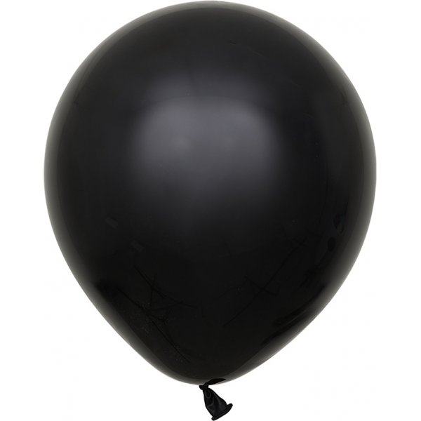 Ballonger ensfarget - Premium 30 cm - Svart Ballonger ensfarget - Premium 30 cm - Svart