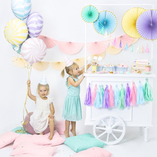 Duskgirlander - Rosa/Blå/Lilla/Mintgrønn Duskgirlander - Rosa/Blå/Lilla/Mintgrønn