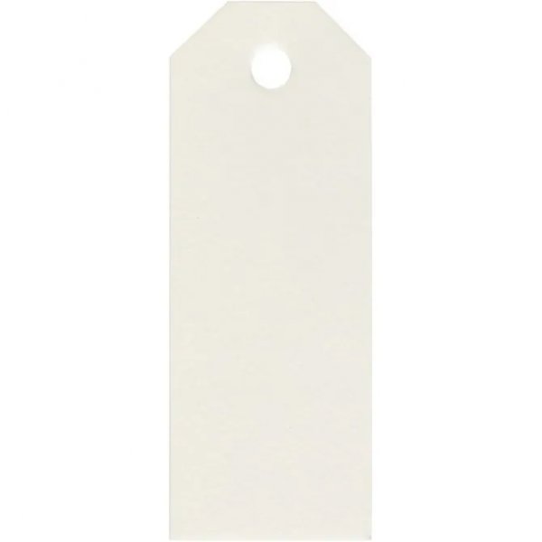 Merkelapper - 8 cm - Elfenben - 20-pakning Merkelapper - 8 cm - Elfenben - 20-pakning