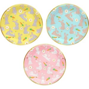 Papptallerkener - Kaniner - 6-pakning