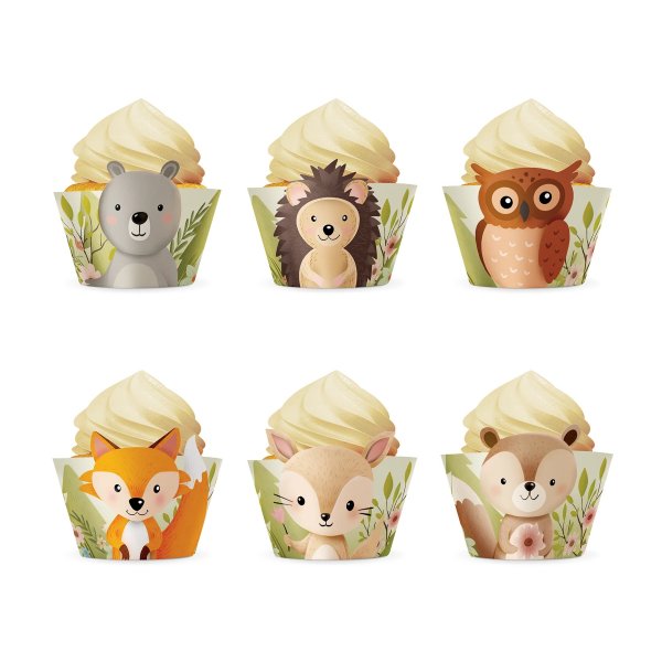 Muffinsformer - Skogens Venner - 6-pakning Muffinsformer - Skogens Venner - 6-pakning