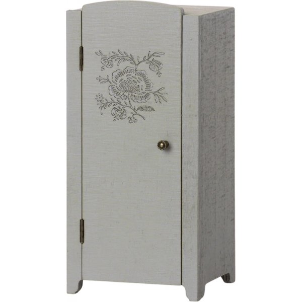 Miniatyrgarderobe - Maileg - Grå/mint Miniatyrgarderobe - Maileg - Grå/mint