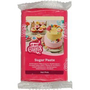 Sukkerpasta/Sockerpasta - Hot Pink - Funcakes - 250 g