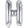 Bokstavballonger - Slv - 35 cm - Bokstav: H