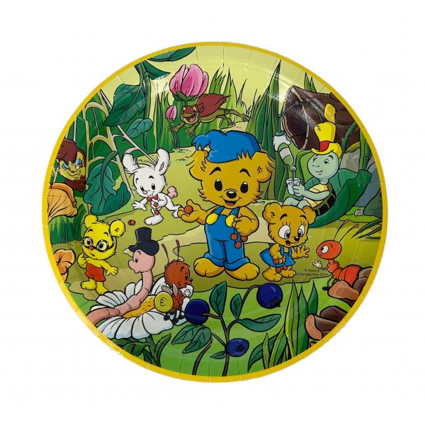 Tallerkener 23cm - 8 stk 2 typer - Bamse Nature