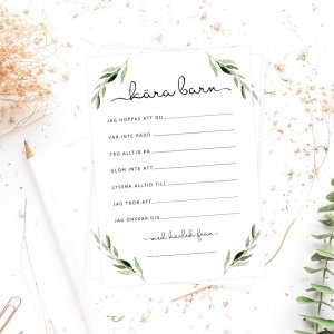 Rådskort - Kjære barn - Oliven - 8-pakning Rådskort - Kjære barn - Oliven - 8-pakning