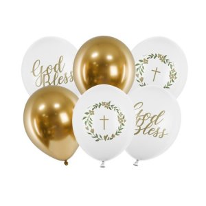 Ballongbukett - Gud velsigne deg - 6 stk Ballongbukett - Gud velsigne deg - 6 stk