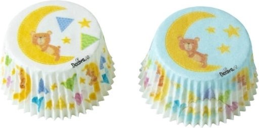 Muffinsformer - Teddybjørn og måne - 36-pakning Muffinsformer - Teddybjørn og måne - 36-pakning