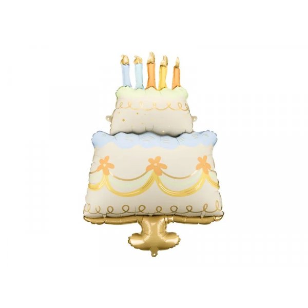 Folieballong - Bursdagskake - 62 x 104 cm Folieballong - Bursdagskake - 62 x 104 cm
