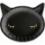 Papptallerkener - Svart katt - Rosa Halloween - 6-pakning