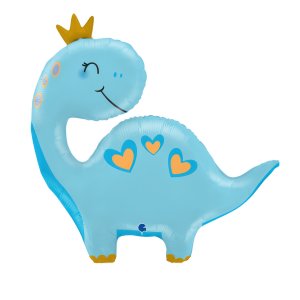 Folieballong - Dinosaur - Blå - Form - 71 cm Folieballong - Dinosaur - Blå - Form - 71 cm