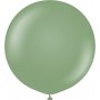 Ballonger ensfarget - Premium 60 cm - Eukalyptus - 2-pakning