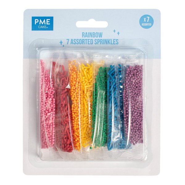 Strøssel - 7 farger - PME - 48g Strøssel - 7 farger - PME - 48g
