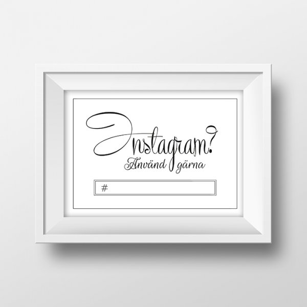 Instagram-skilt - Klassisk - 4-pakning