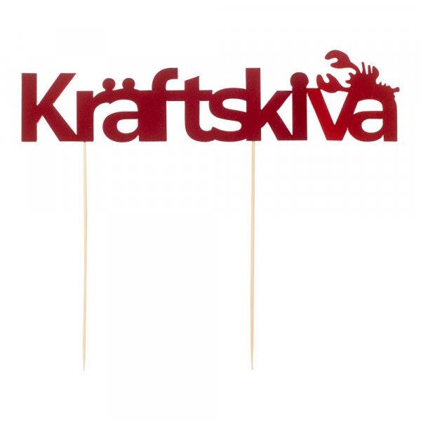 Kaketopper - Krabbestykke - Rød Metallisk Kaketopper - Krabbestykke - Rød Metallisk