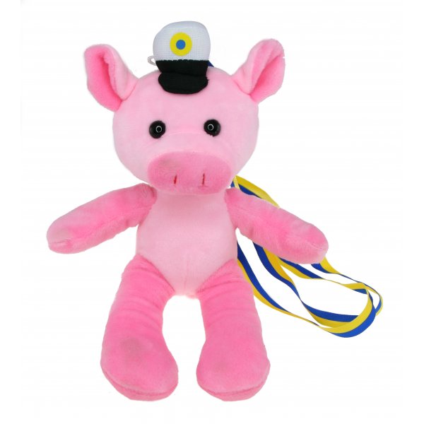 Studentdyr - 23 cm - Gris - Rosa Studentdyr - 23 cm - Gris - Rosa